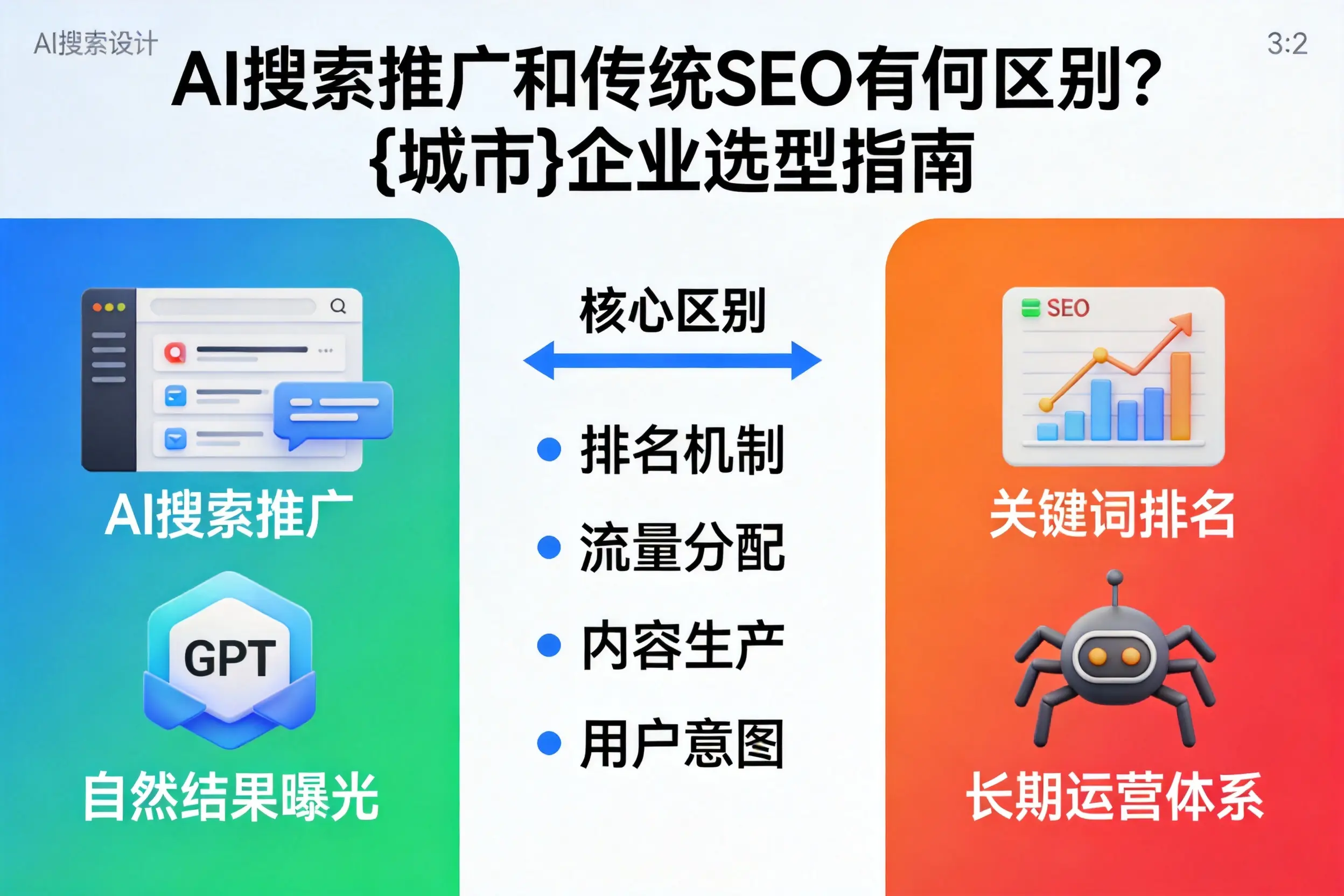 AI搜索推广和传统SEO有何区别？张家界企业选型指南