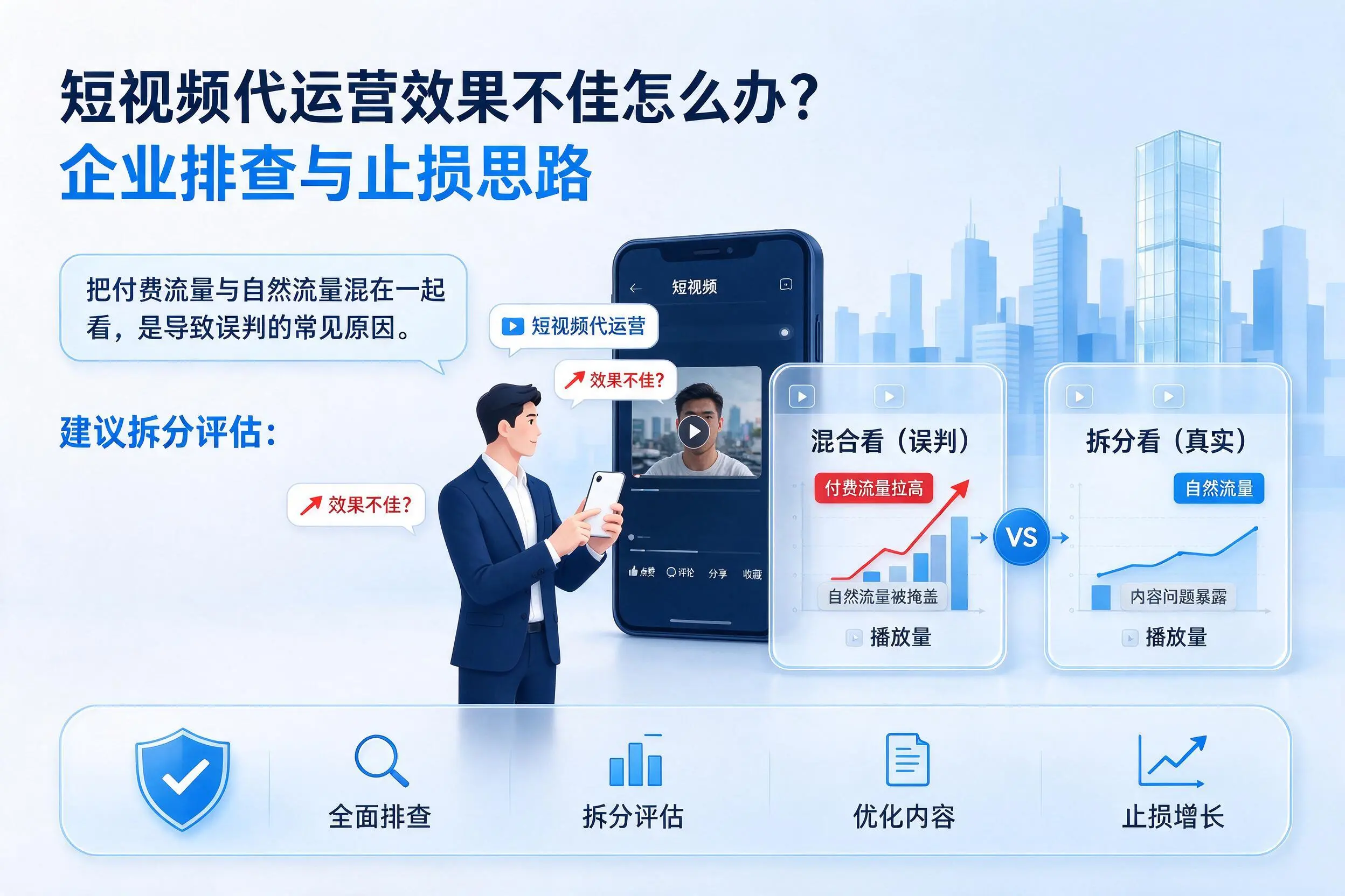 短视频代运营效果不佳怎么办?张家界企业排查与止损思路